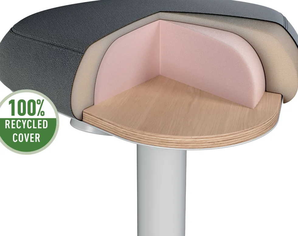 Ståpall LEITZ Ergo Active Ljusgrå
