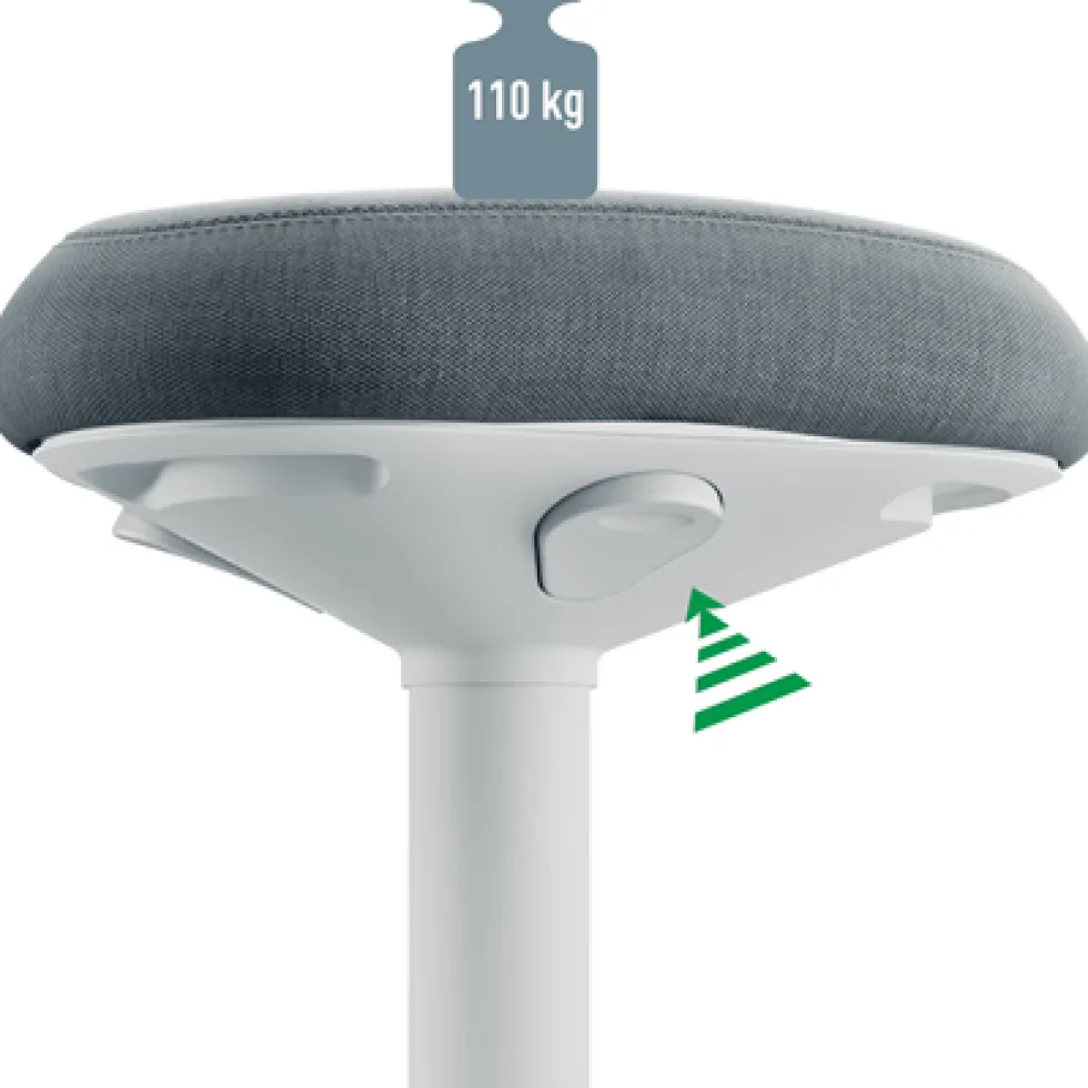 Ståpall LEITZ Ergo Active Ljusgrå