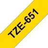 Tape 24mm TZe-651 svart på gul