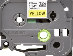 Tape 24mm TZe-651 svart på gul