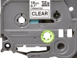 Tape 18mm TZe-141 svart på klar