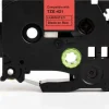 Tape 9mm TZe-421 svart på röd