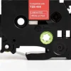 Tape 24mm TZe-455 vit på röd
