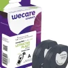 Tape WECARE Plast 12mmx4m sv på vit 2/fp