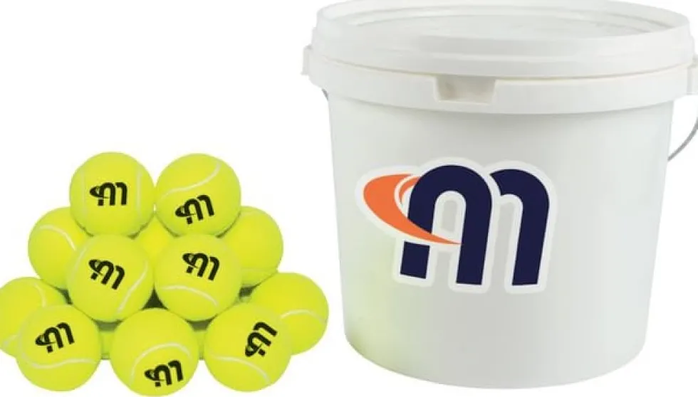 Tennisboll i hink 48/fp