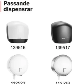 Toalettpapper KATRIN Basic Gigant M, 1-lager, 435m, 6/fp
