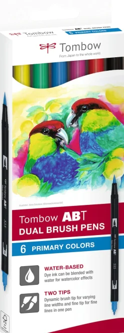 Tombow ABT Dual Brush 6P-1 Basic carton (6)