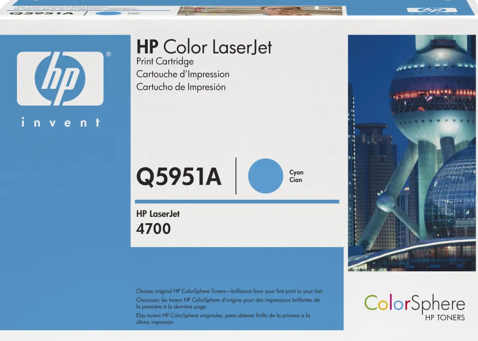 Toner HP Q5951A 643A 10K cyan