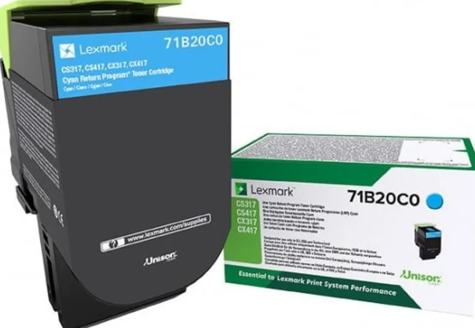 Toner LEXMARK 71B20C0 Cyan