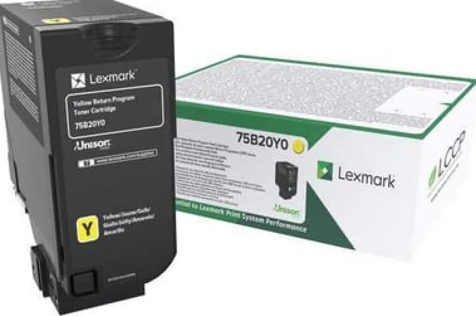 Toner LEXMARK 75B20Y0 Gul