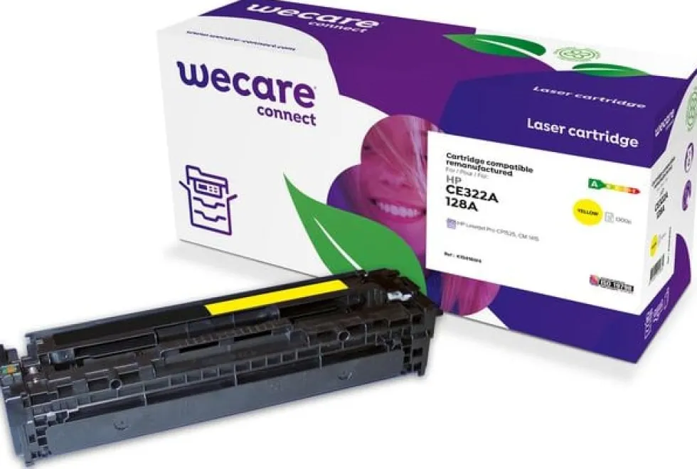 Toner WECARE HP CE322A 1,3K gul