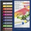 Torrastellkrita Faber Castell mjuk 12