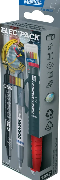 Trades-Marker+ Dry 2In1 - Retail Elec'Pack