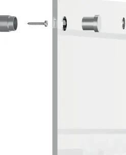 Transparent mini whiteboard vägg 60x45cm