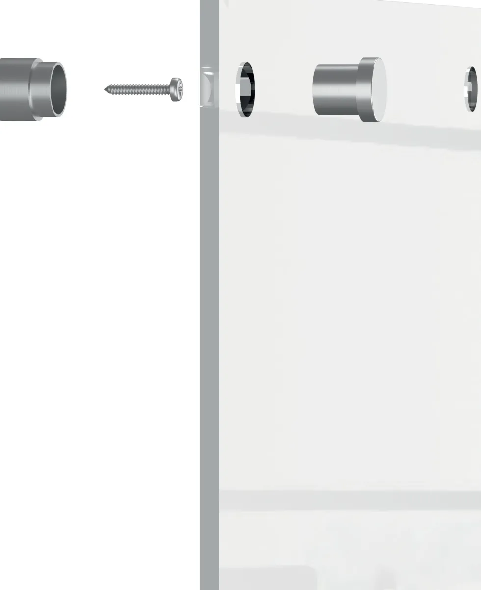 Transparent mini whiteboard vägg 60x45cm