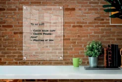 Transparent mini whiteboard vägg 60x45cm