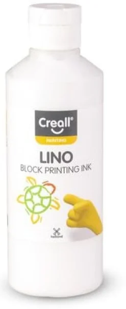 Tryckfärg Lino CREALL 250ml vit