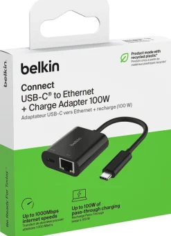USB-C Ethernet Adapter 100W PD