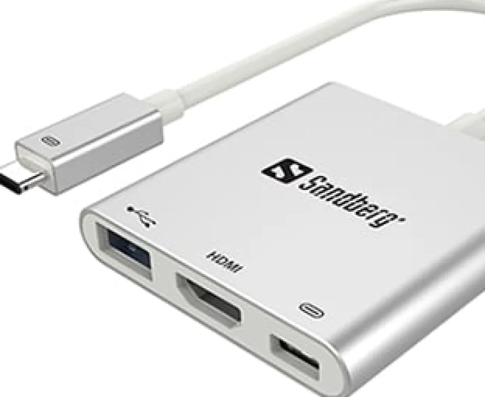 USB-C Mini Dock HDMI+USB, White