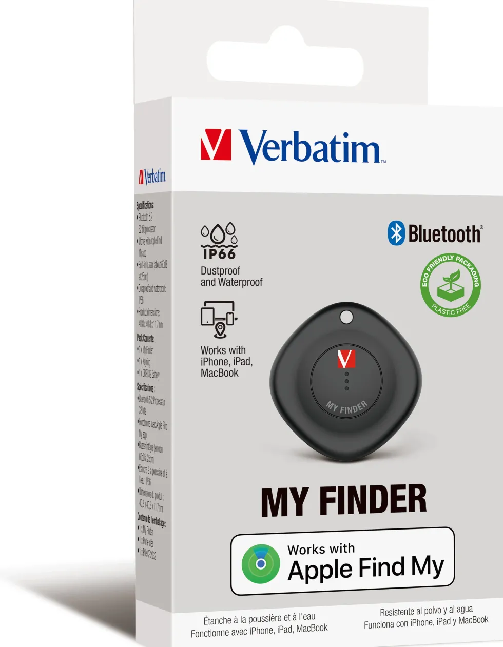 Verbatim My Finder Bluetooth Tracker, Black (1-pack)