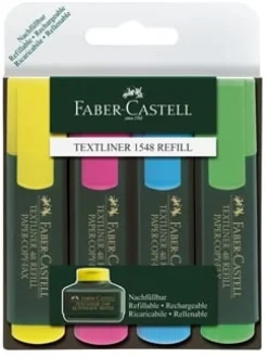 Överstrykningspenna FABER-CASTELL Textliner 48, 4-pack