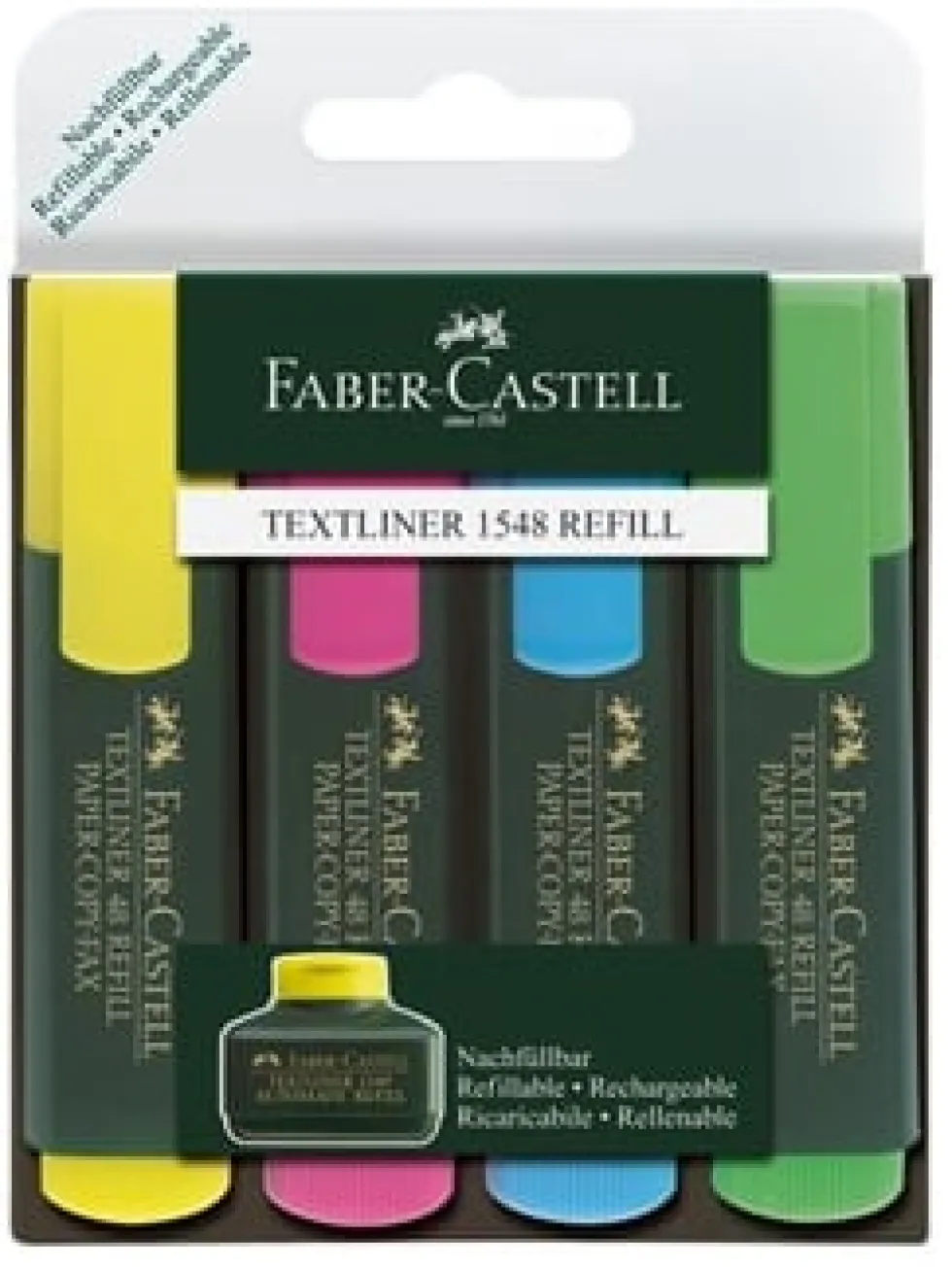 Överstrykningspenna FABER-CASTELL Textliner 48, 4-pack