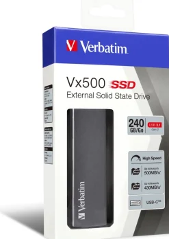VX500 External SSD USB 3.1 G2 240GB, Silver