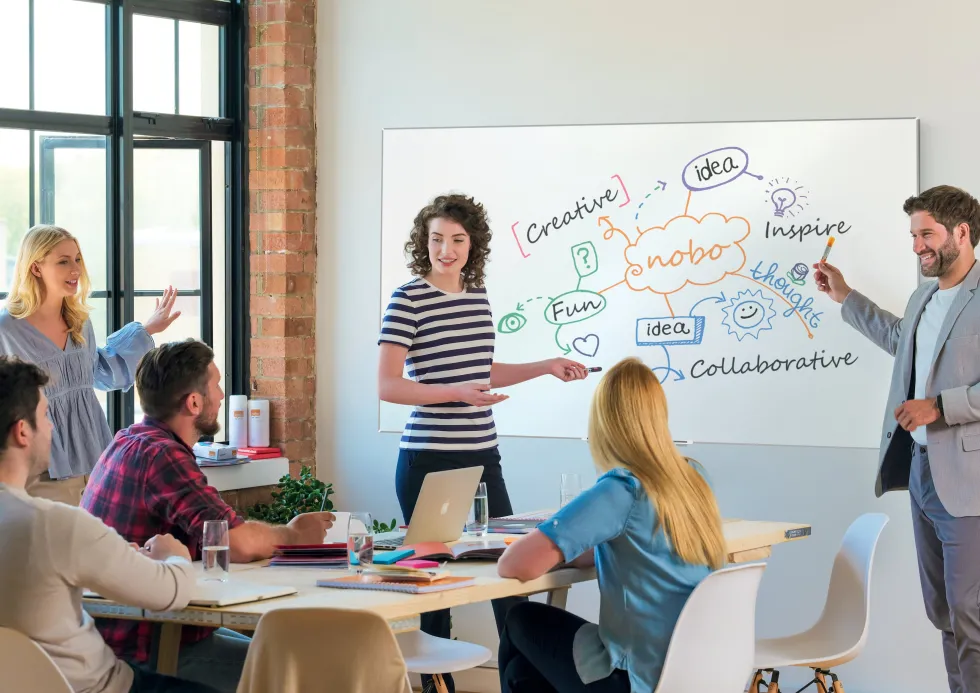 Whiteboard Impress. Pro Wide Stål NC 85''