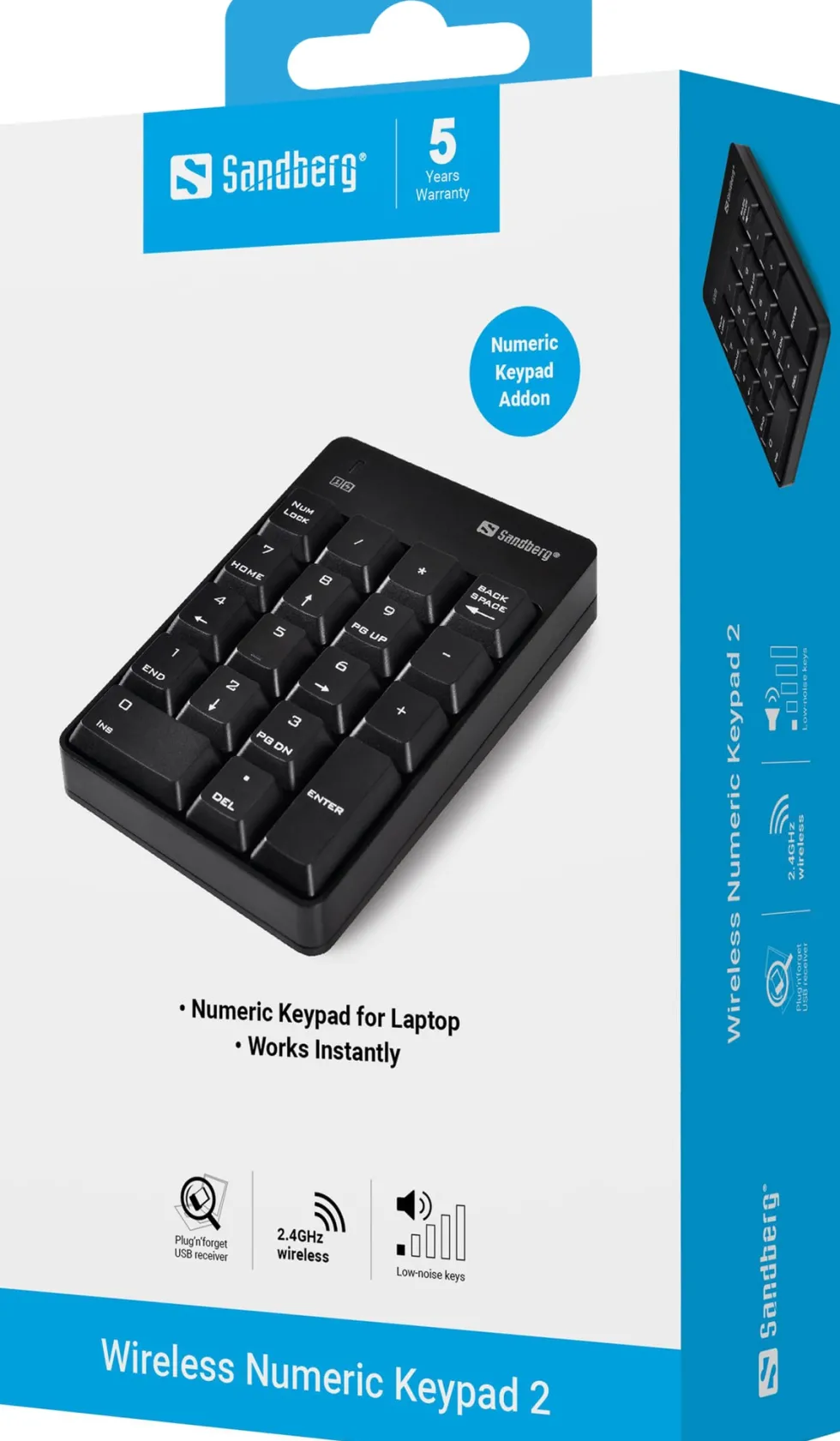 Wireless Numeric Keypad 2, Black