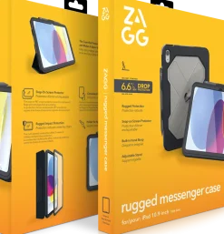 ZAGG Rugged Messenger - Skyddsfodral för surfplatta - robust